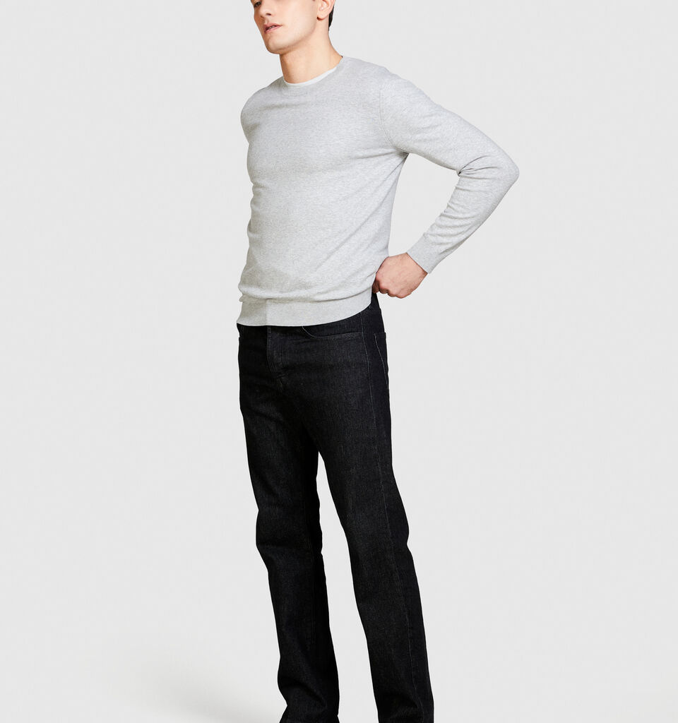 Slim fit sweater - men's crew neck sweaters - Light Gray | Sisley image number 2